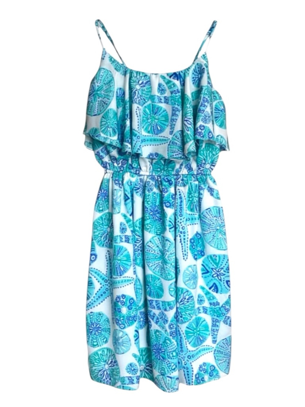 Lilly Pulitzer for Target Sea Urchin Ruffle Sundress XS Limited Edition